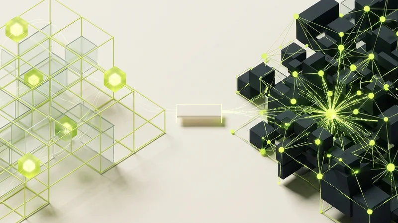 Abstracte Straffe Sites-illustratie bij Astro of Next.js: welk framework past bij jouw website?
