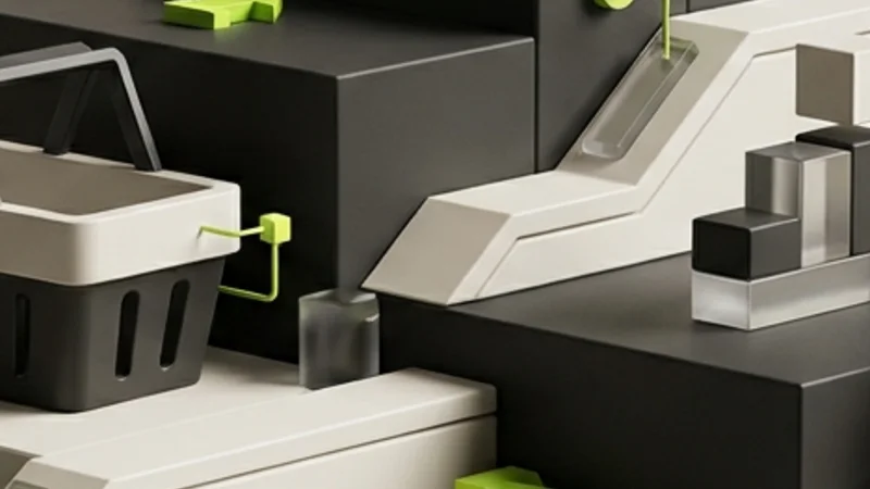 Abstracte Straffe Sites-illustratie bij Wat kost een webshop laten maken in 2026?
